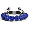 Royal Blue Crystal Shamballa Bracelet