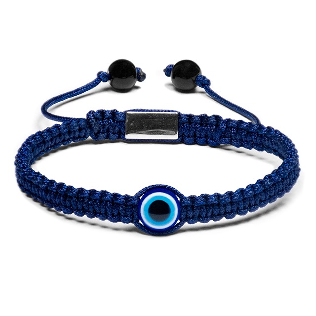 Blue Evil Eye Shamballa Bracelet