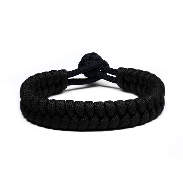 Black Braided Paracord Bracelet