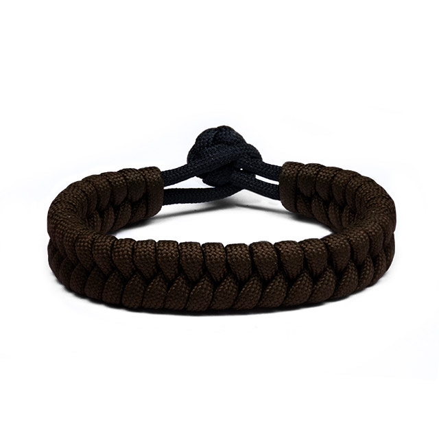 Dark Brown Braided Paracord Bracelet