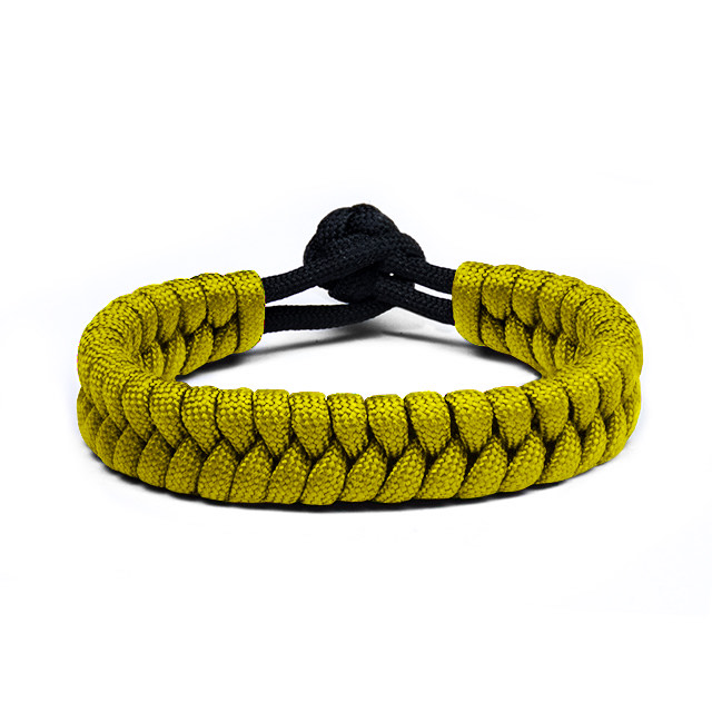 Yellow Braided Paracord Bracelet